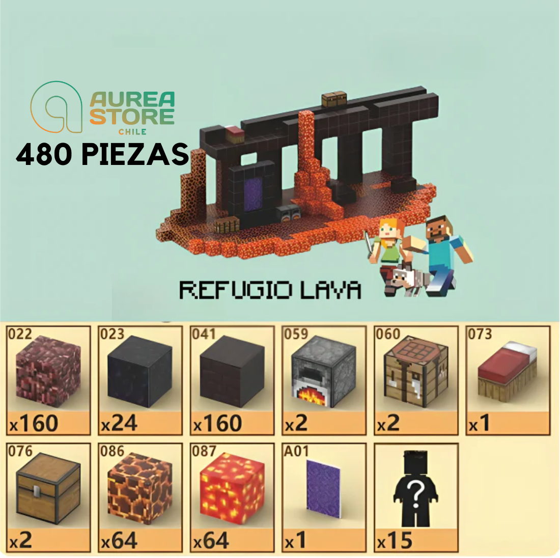 Blocos Magnéticos Minecraft - Vários Modelos