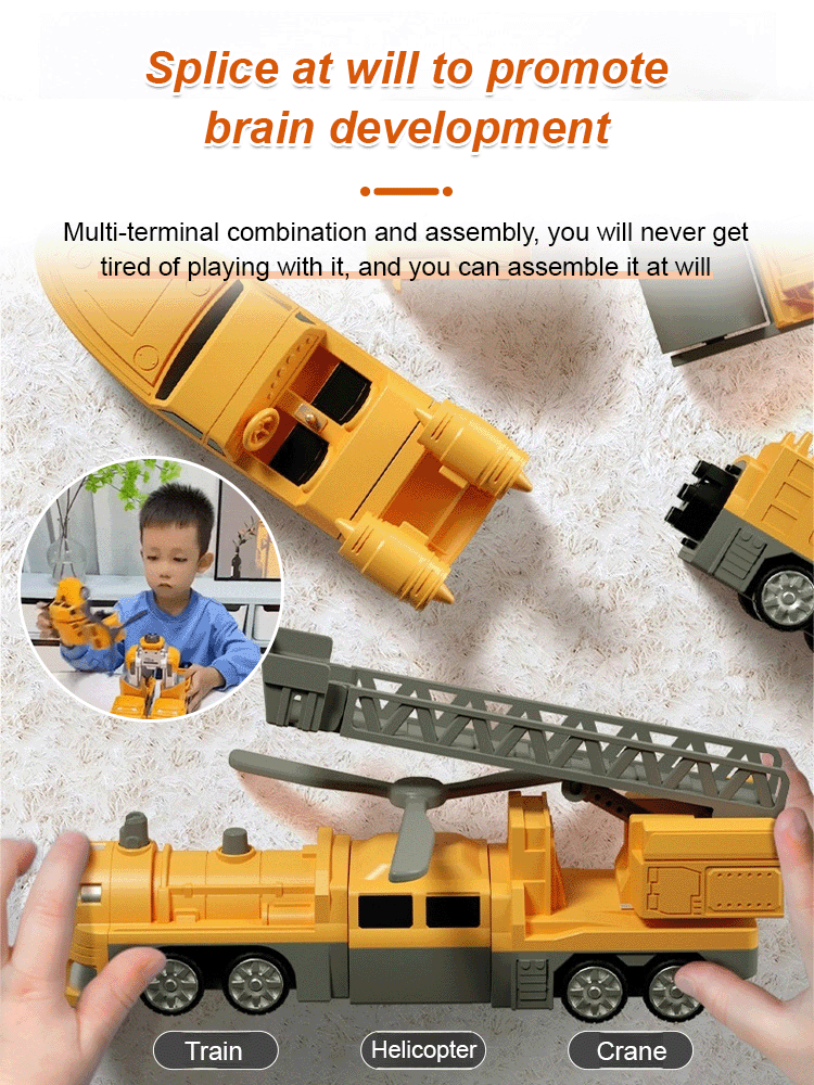 Juguetes Magnéticos de Ingeniería Transformable y Armable 🛠️🚗