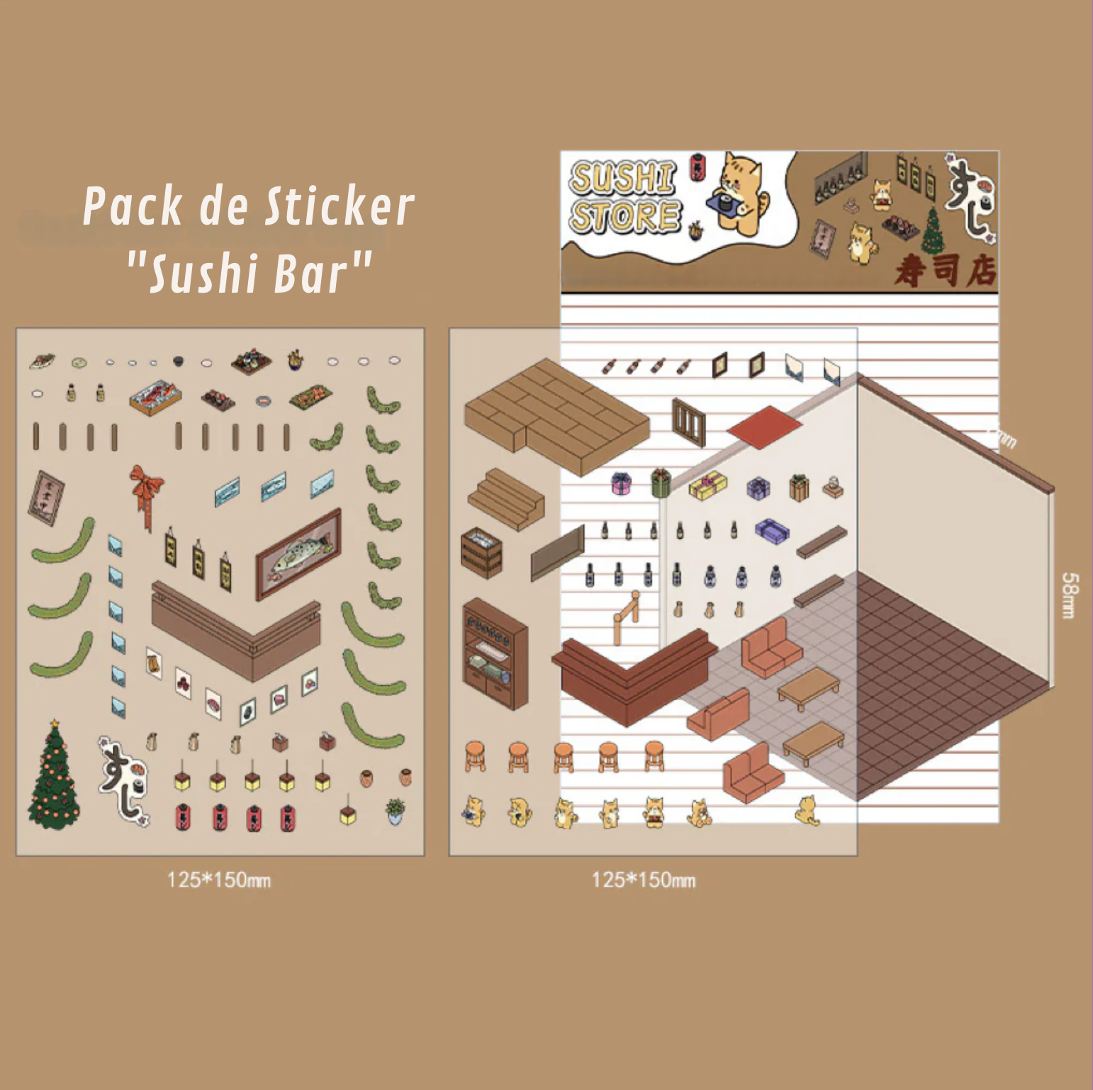 Stickers Scene: ¡Crea tu Propio Supermercado, Cafetería, Restaurante o Librería!