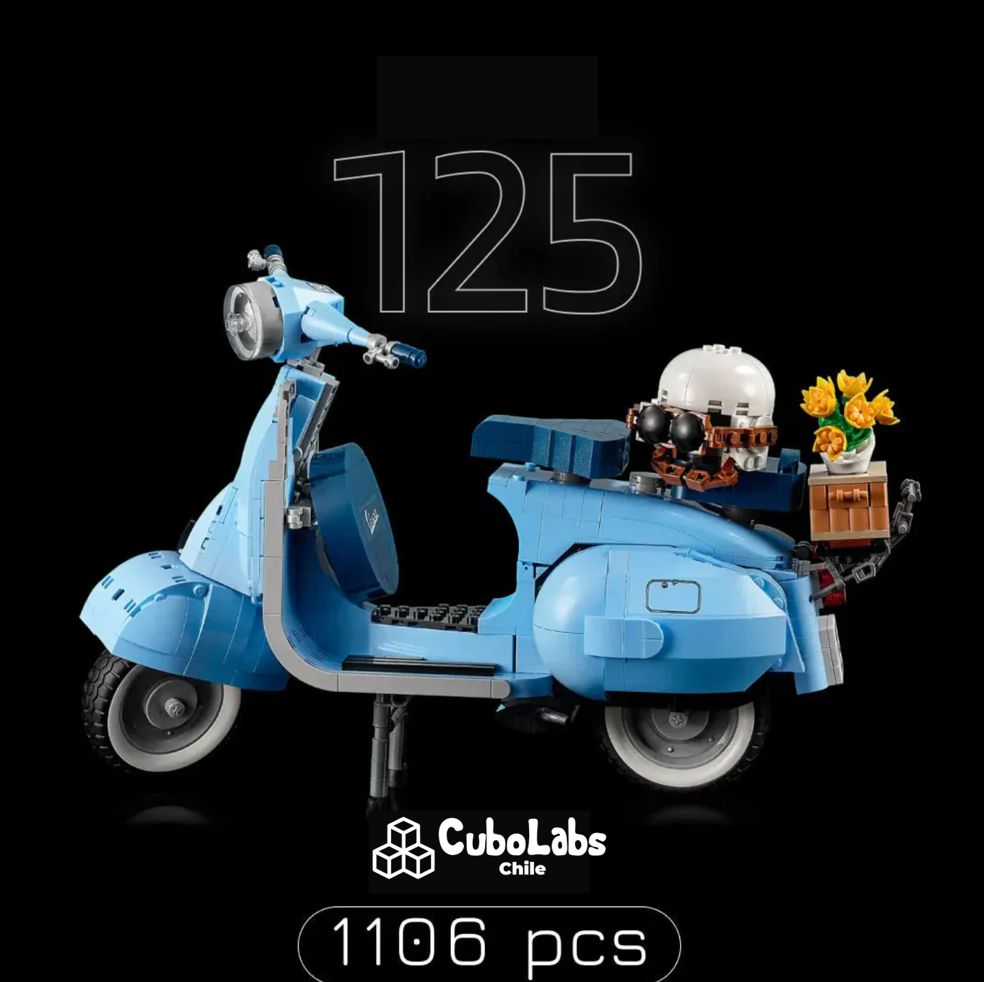Vespa 125 (1106 Piezas)