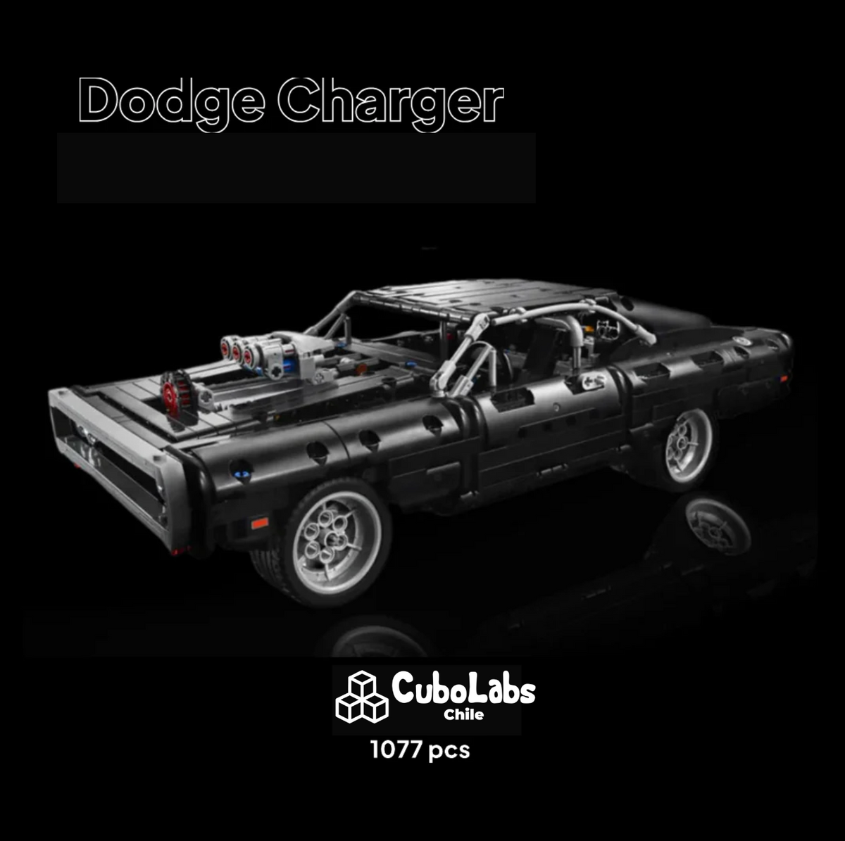 Dodge Charger "1970" de Rápido y Furioso (1077 piezas)