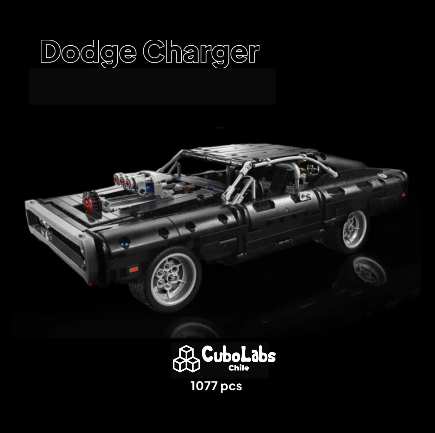 Dodge Charger "1970" de Rápido y Furioso (1077 piezas)