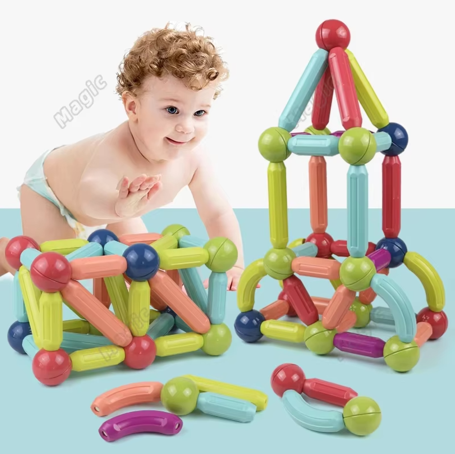 Bloques Magnéticos Didácticos Montessori 3D | StickLabs