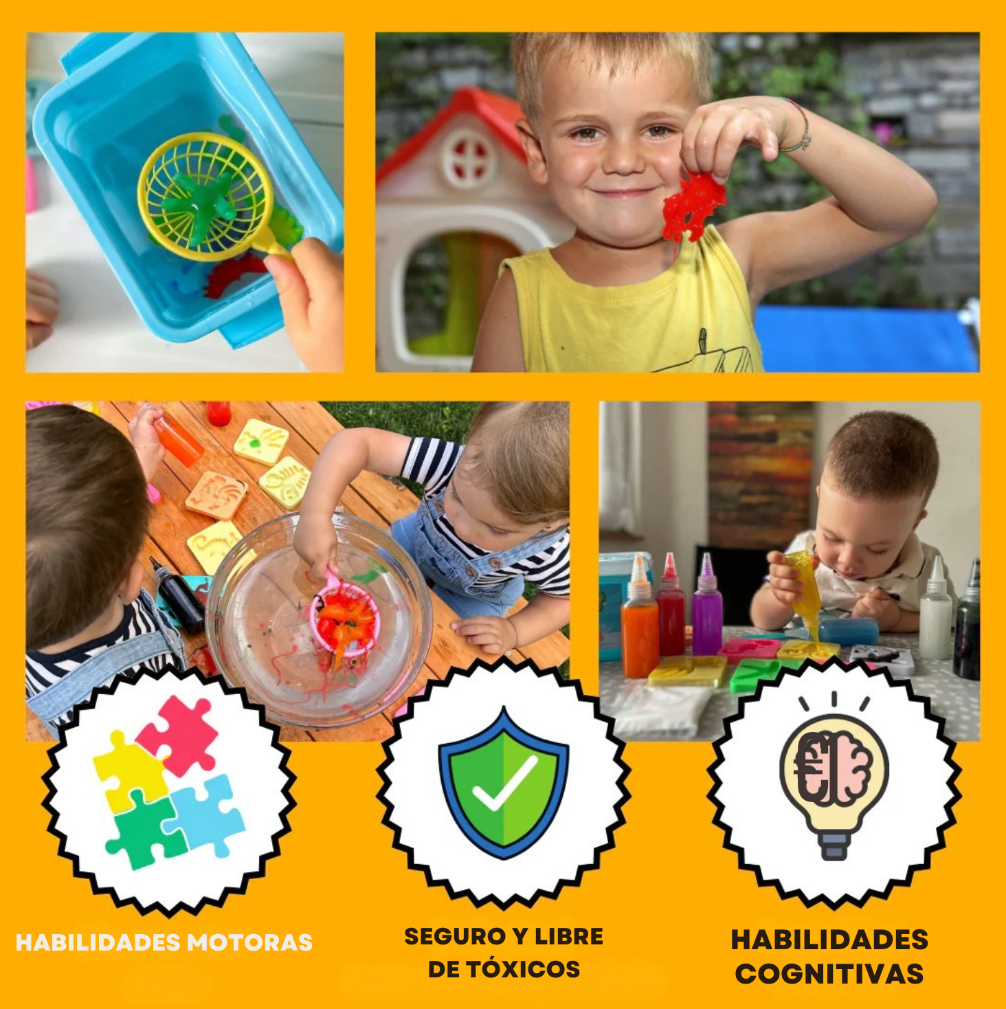 AquaPlay: Agua Mágica – Juguete Montessori con Moldes de Océano y Animales