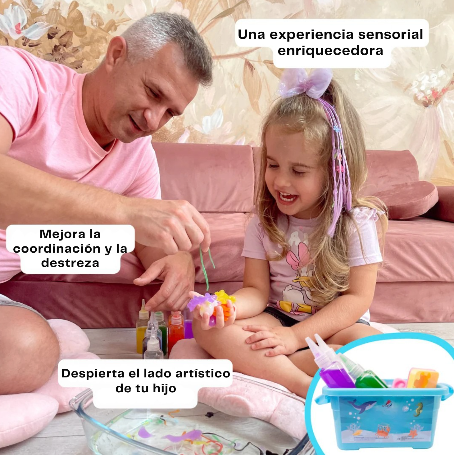 AquaPlay: Agua Mágica – Juguete Montessori con Moldes de Océano y Animales