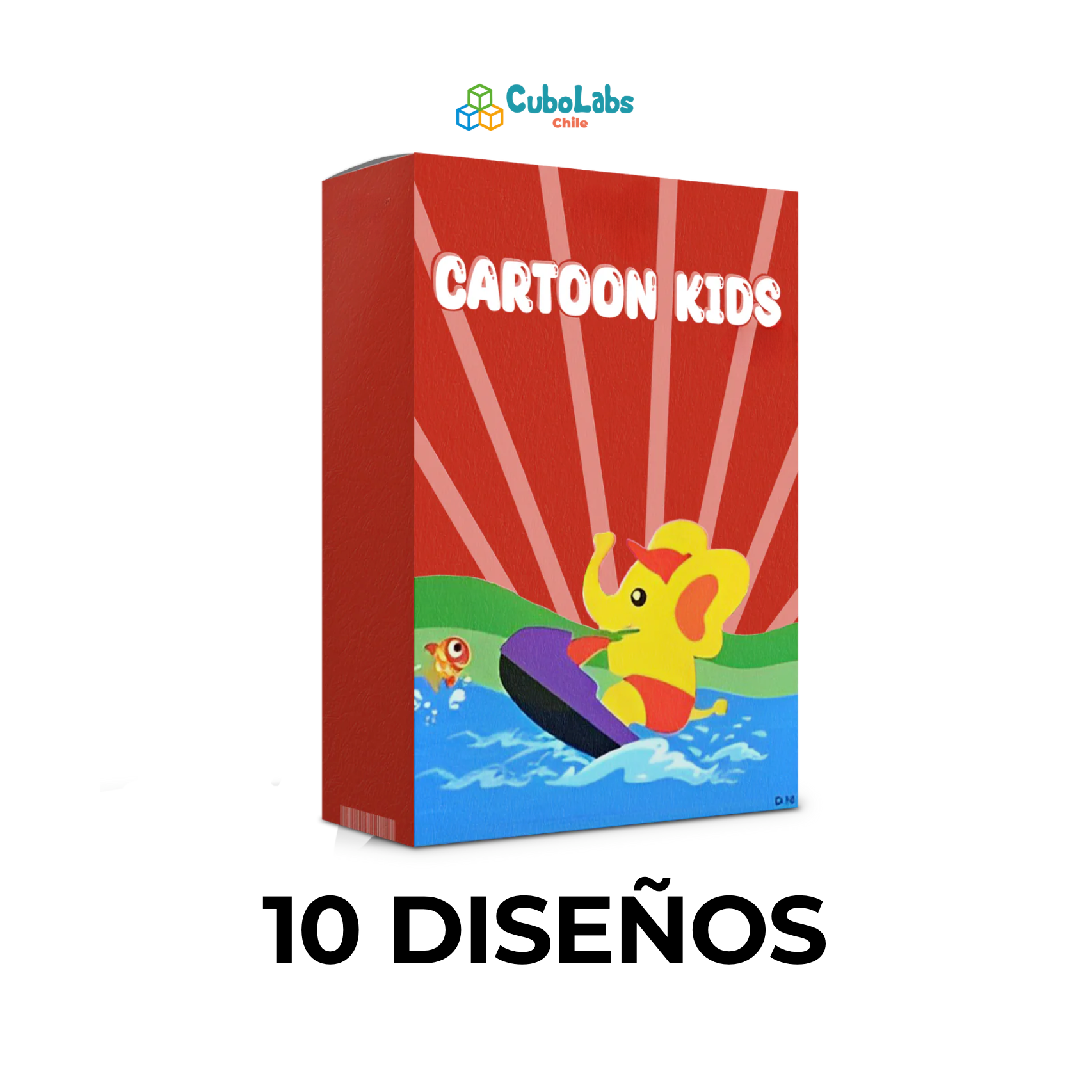 Cartoon Kids 2 en 1 - Pinta y Pega!