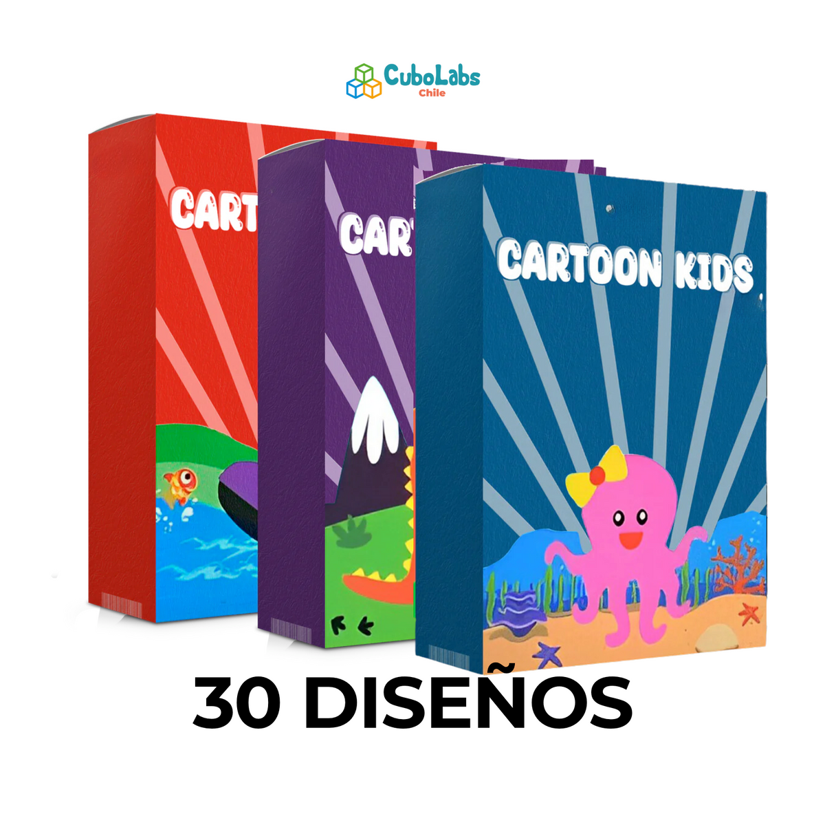 Cartoon Kids 2 en 1 - Pinta y Pega!