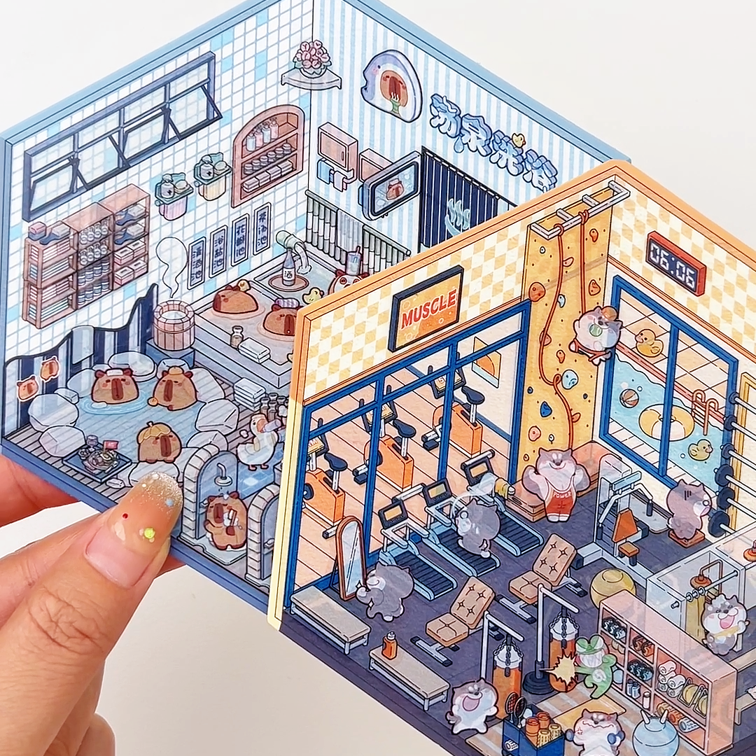 Stickers Scene: ¡Crea tu Propio Supermercado, Cafetería, Restaurante o Librería!