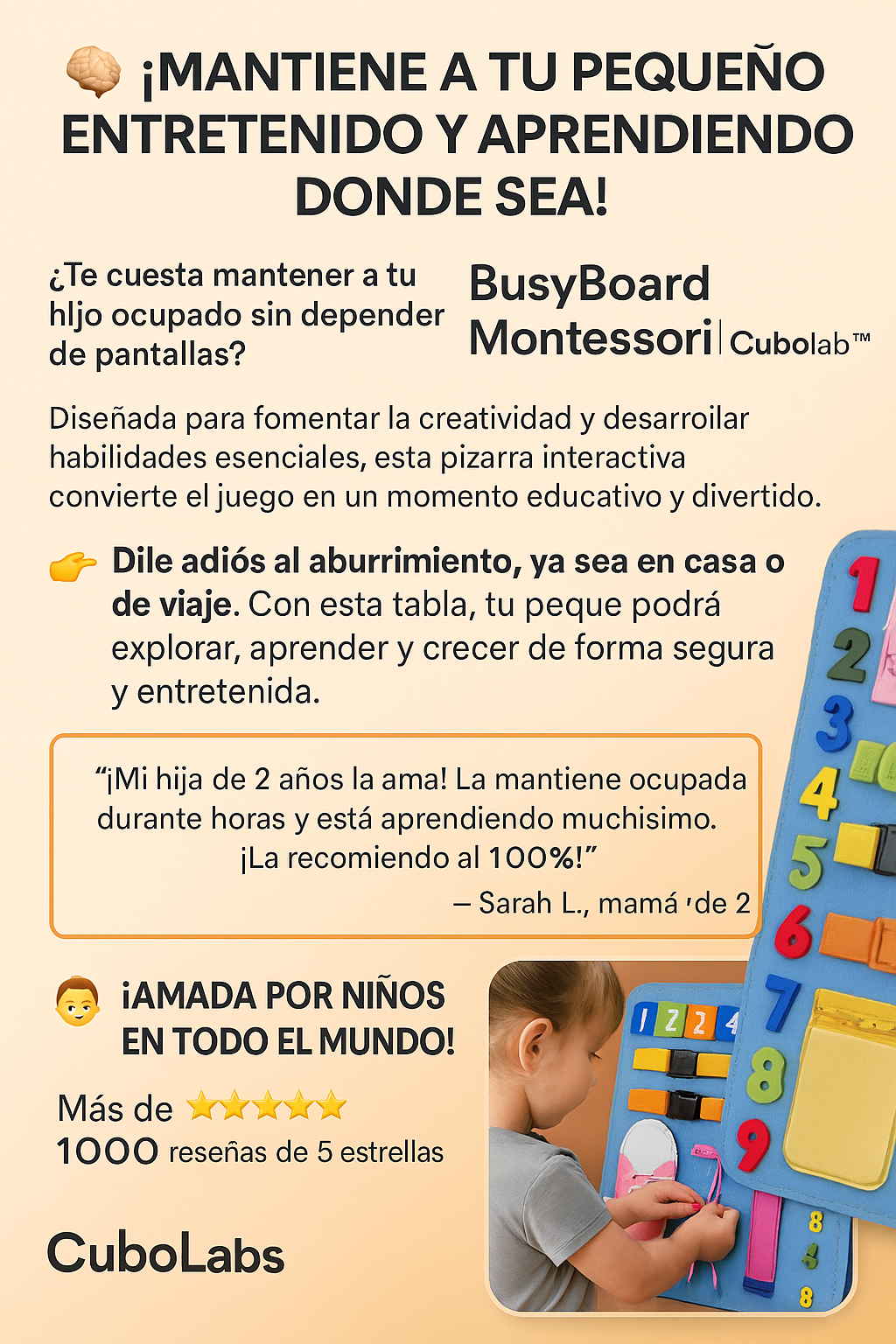 BusyBoard Montessori | CuboLabs™