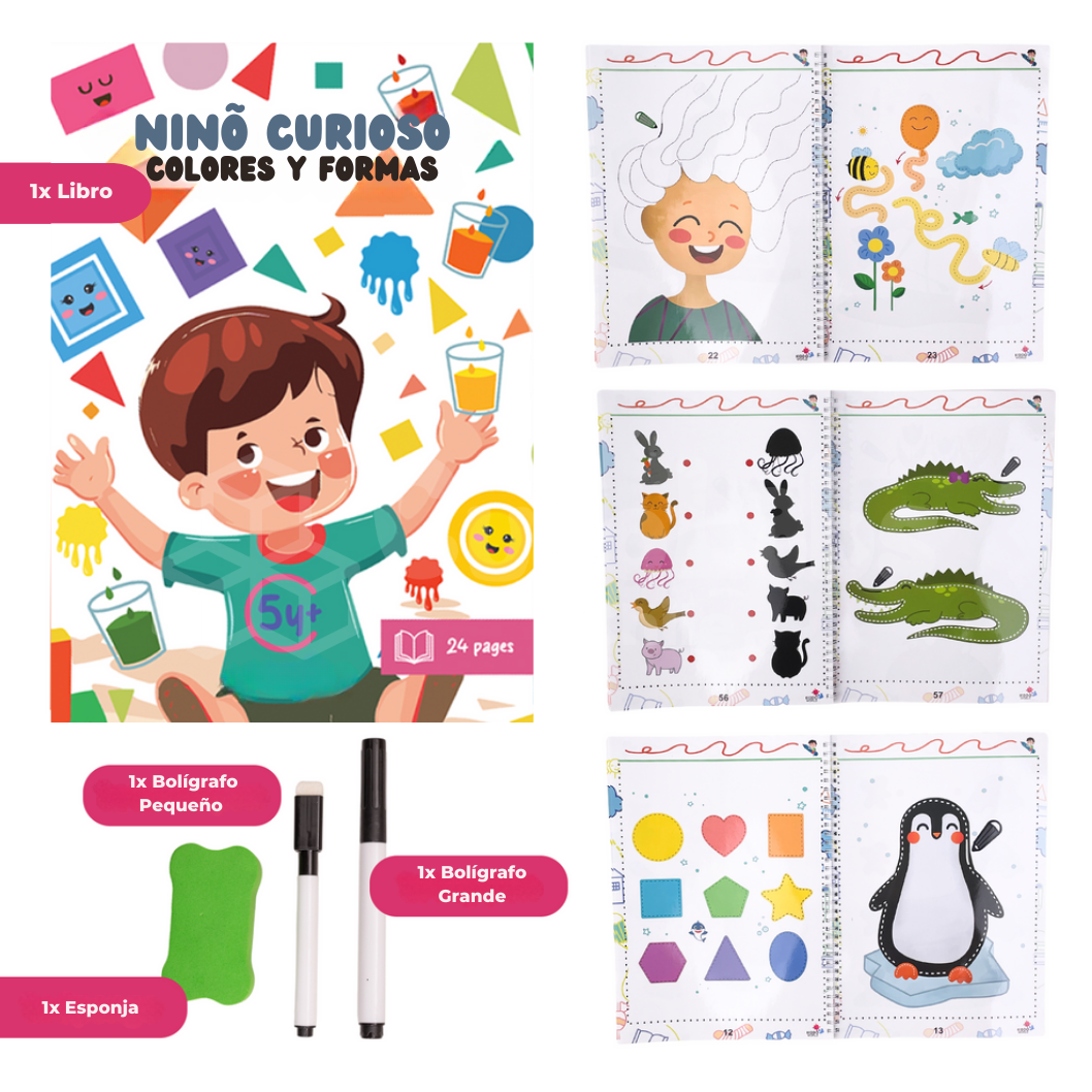 Niño Curioso: Colores Y Formas