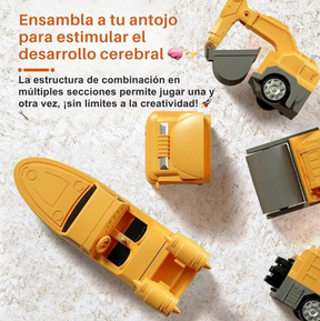 Juguetes Magnéticos de Ingeniería Transformable y Armable 🛠️🚗