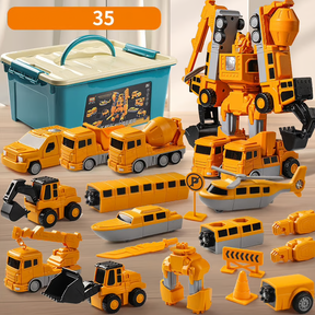 Juguetes Magnéticos de Ingeniería Transformable y Armable 🛠️🚗