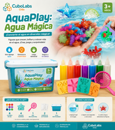 AquaPlay: Agua Mágica – Juguete Montessori con Moldes de Océano y Animales